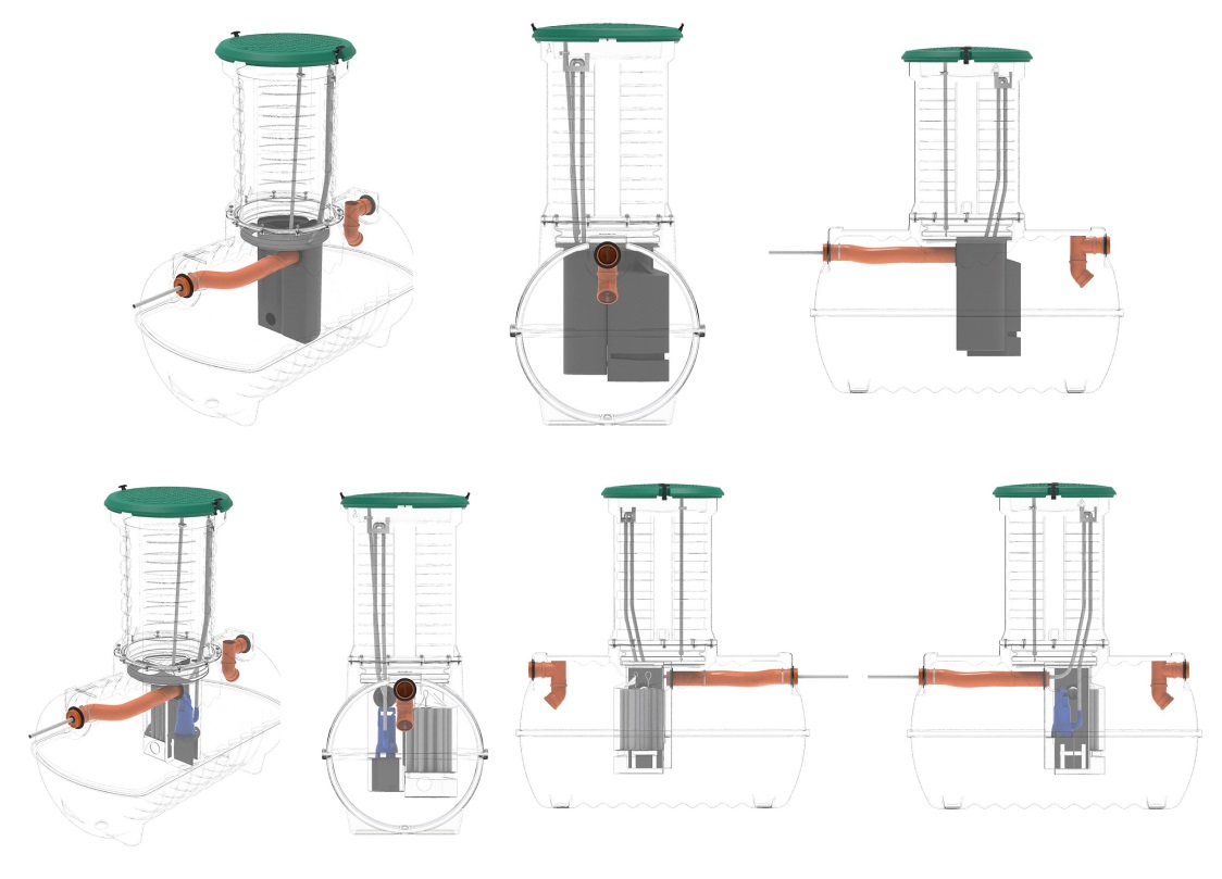 Септик Rostok Ground 4 Pro с горловиной 1000 мм - PR (с дренажным насосом) 3