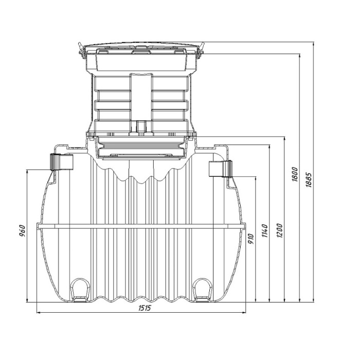 Септик Rostok Ground 3 с горловиной 600 мм 1