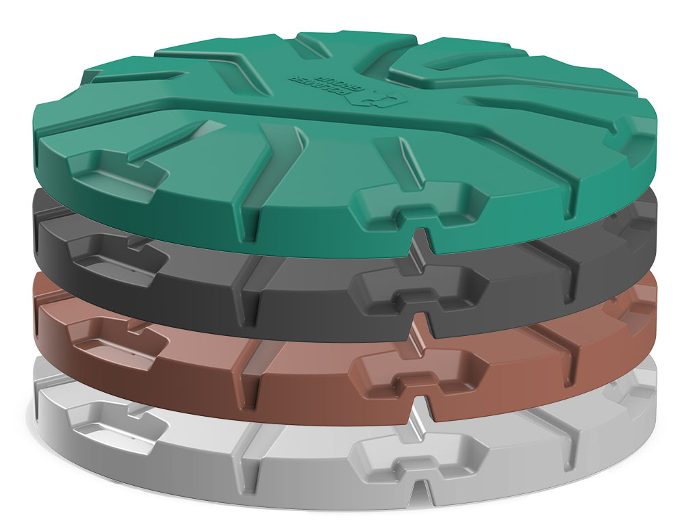 Крышка колодца Роса-2 Эконом (зеленый) 3