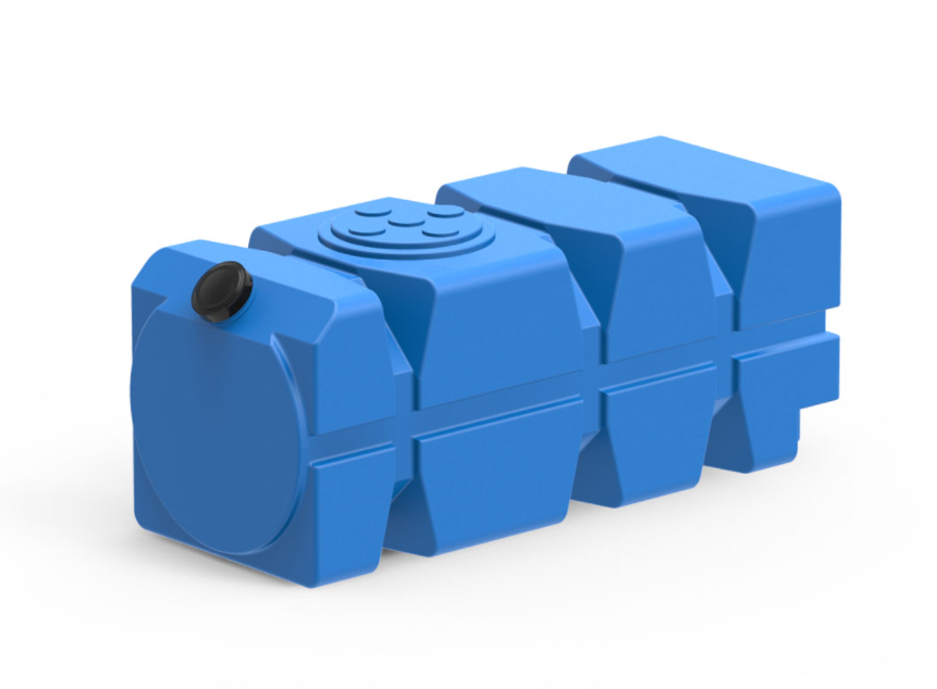 Пластиковая емкость горизонтальная FG-1000 (160 мм) (Синий)