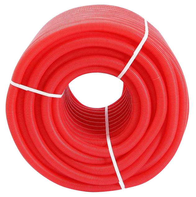Труба защитная двустенная ПНД/ПВД  d90 (50м), красная 1