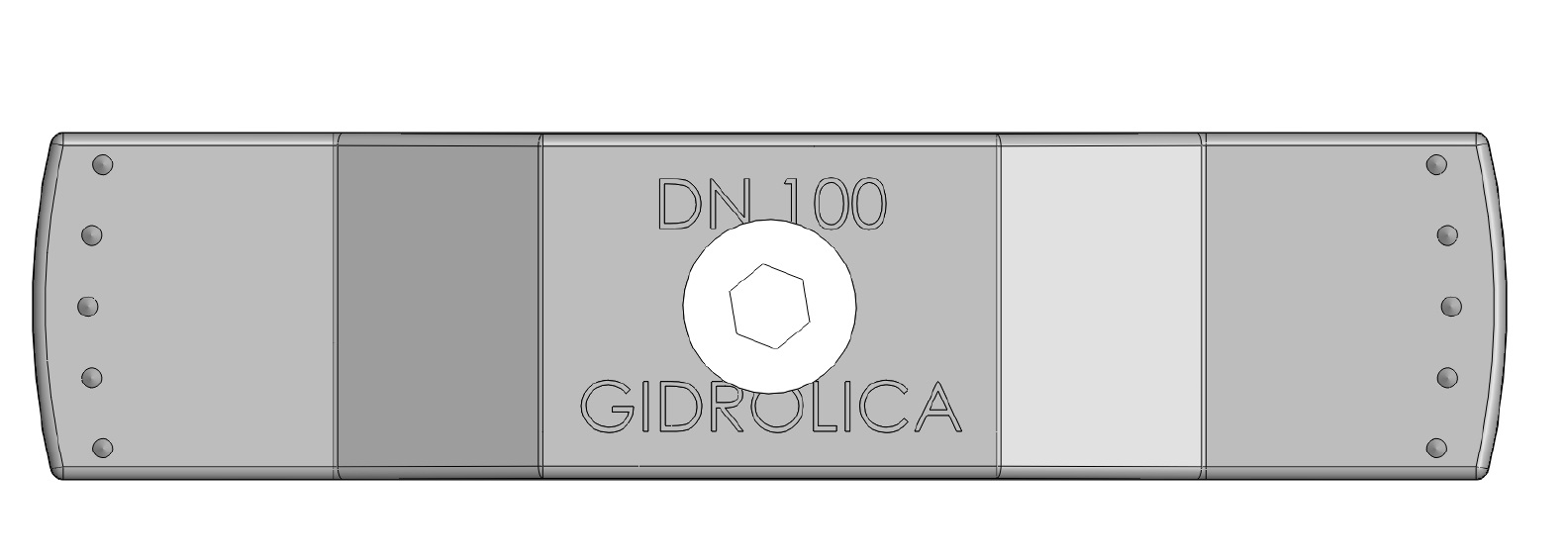 Крепеж Gidrolica для лотка водоотводного пластикового DN100 для арт.508/1 (108/1) 1