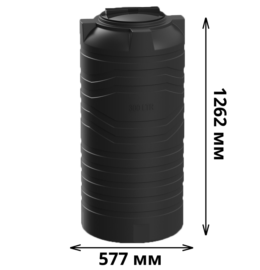 Вертикальная емкость N-300 (черный) 1