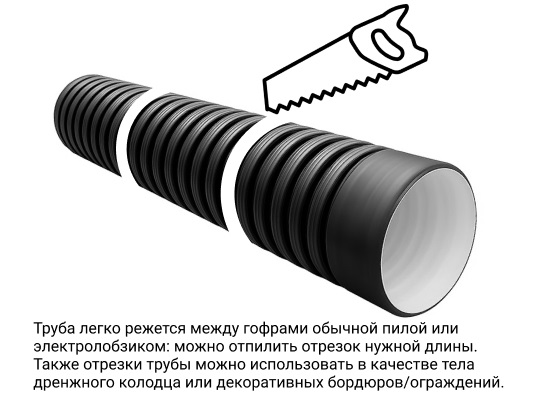  Труба ПЭ SN8  133/110 6м с раструбом 3
