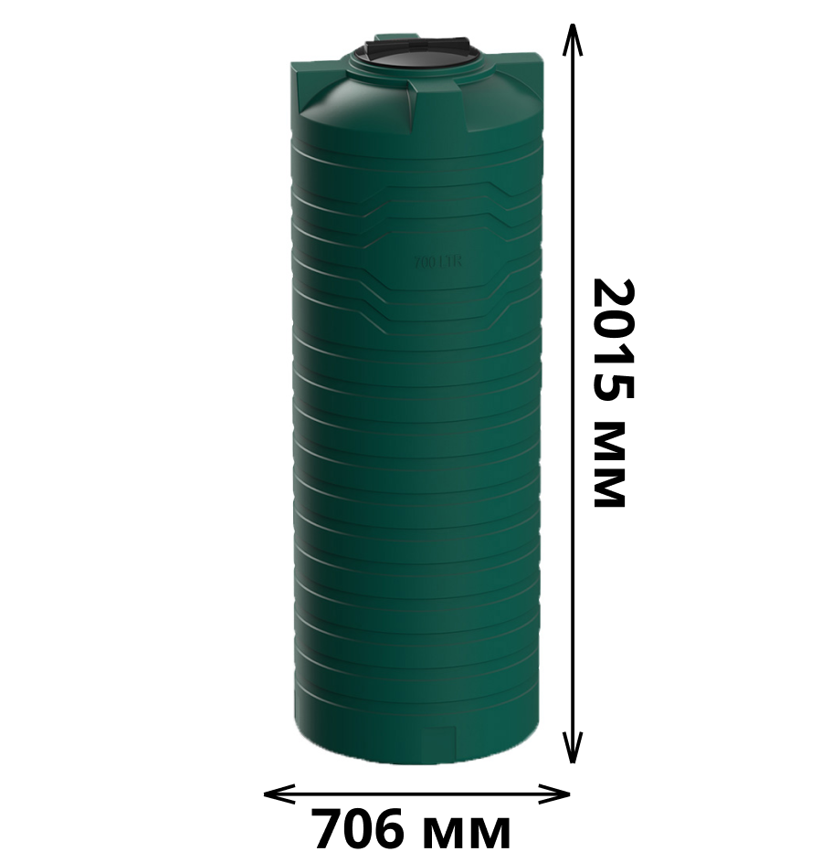 Вертикальная емкость N-700 (зеленый) 1