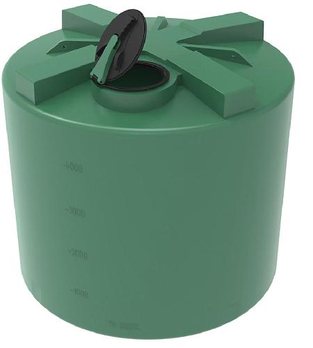 Пластиковая емкость ЭкоПром TH 5000 с откидной крышкой (Зеленый)