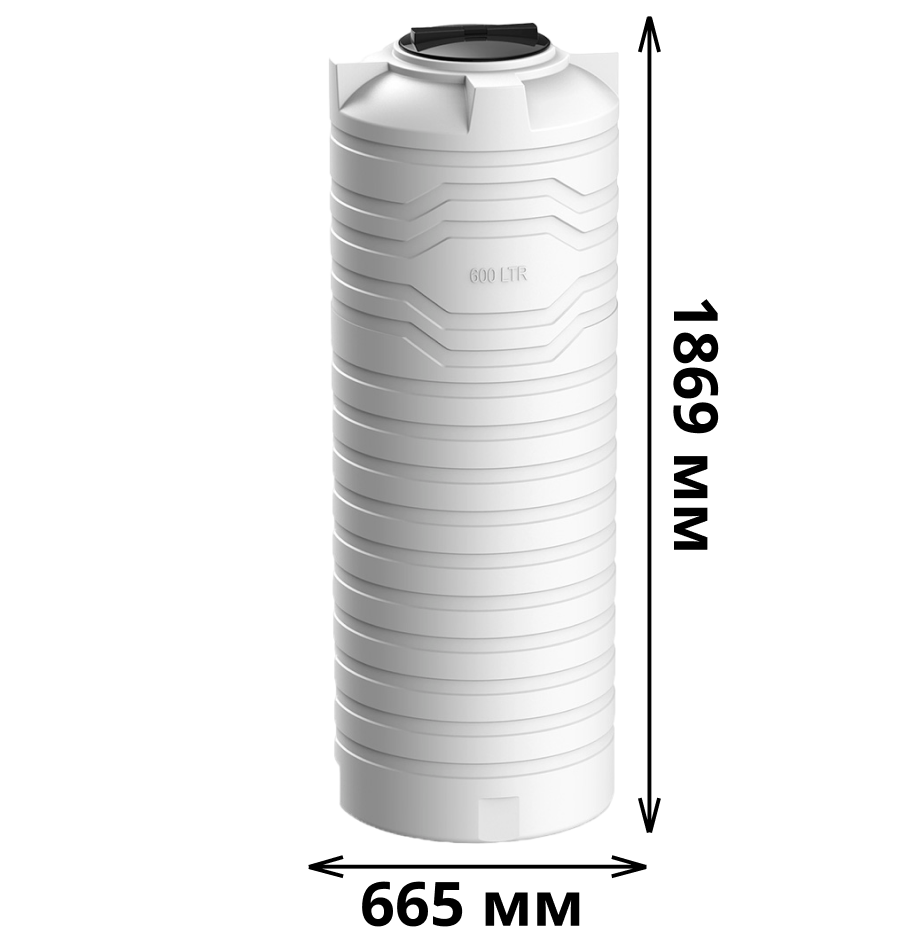 Вертикальная емкость N-600 (белый) 1