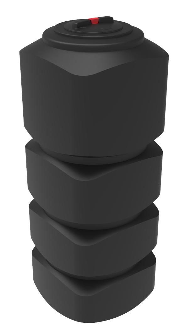 Пластиковая емкость ЭкоПром L 1000 (Черный) 0