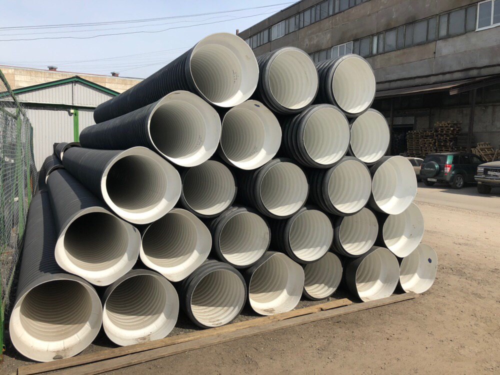 Труба гофрированная SN8 230/200 6м, с раструбом (рыжая) 8