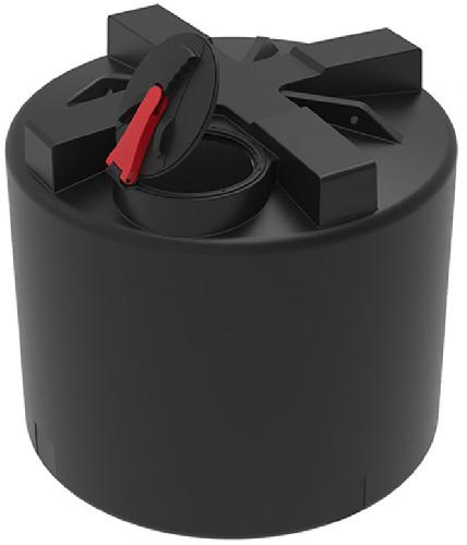 Пластиковая емкость ЭкоПром T 2000 с откидной крышкой (Черный)