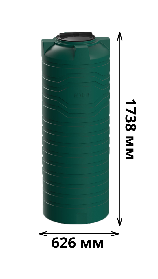 Вертикальная емкость N-500 (зеленый) 1