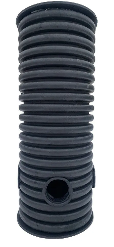 Дренажный колодец d400 h1500 с черной крышкой (отводы 110 мм)