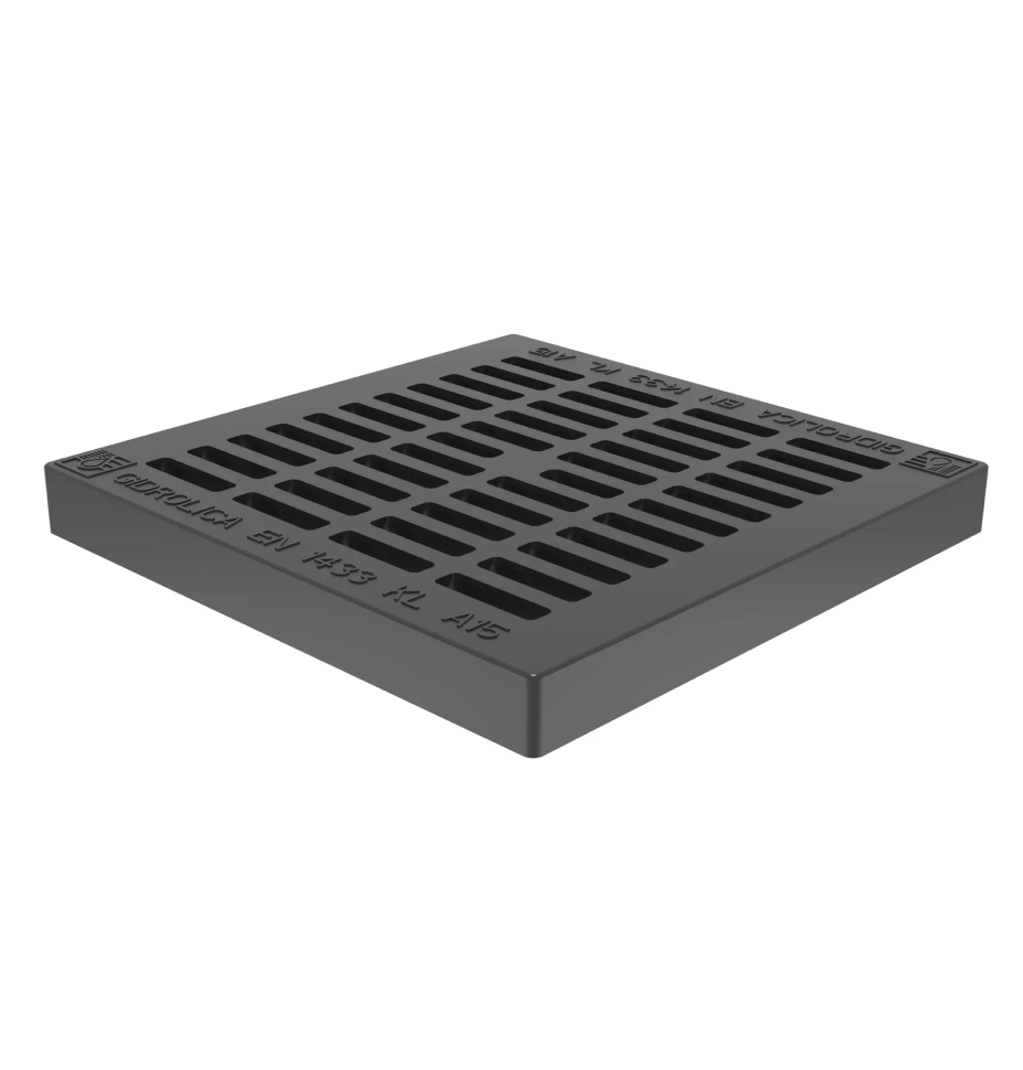 Комплект: Дождеприемник Gidrolica Point ДП-20.20 с пластиковой решеткой, перегородками и корзиной 5