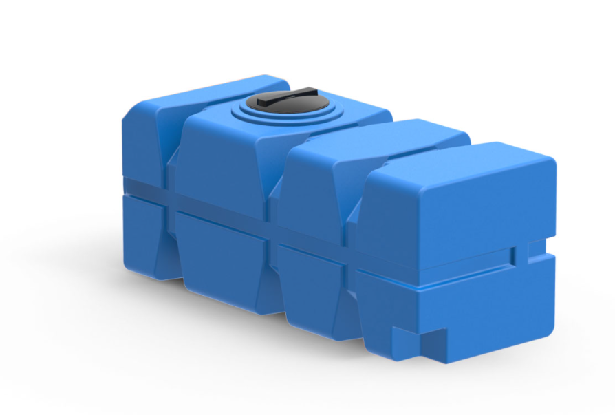 Пластиковая емкость горизонтальная FG-1000 (350 мм) (Синий) 1