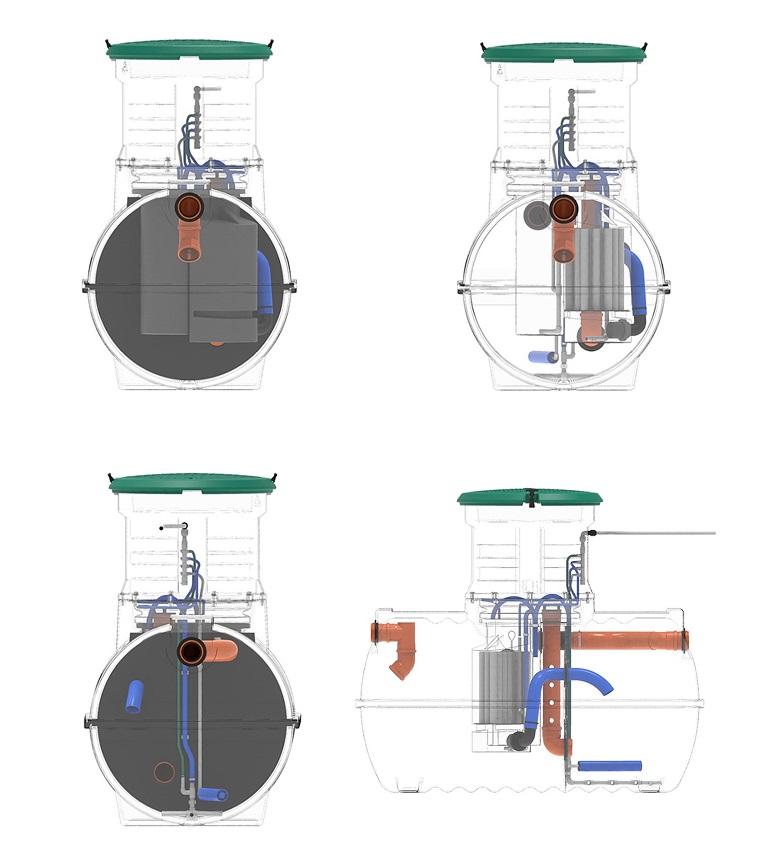 Септик Rostok Ground 4 Pro с горловиной 600 мм - PR (с дренажным насосом) 3