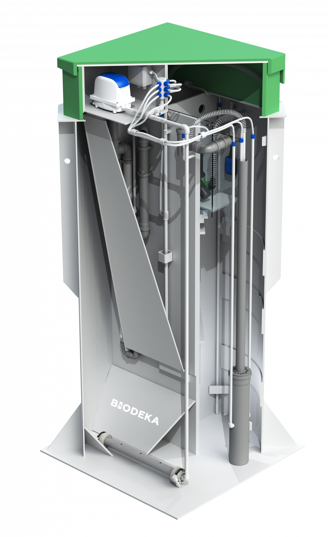 Станция очистки сточных вод BioDeka-8 П-1800 3