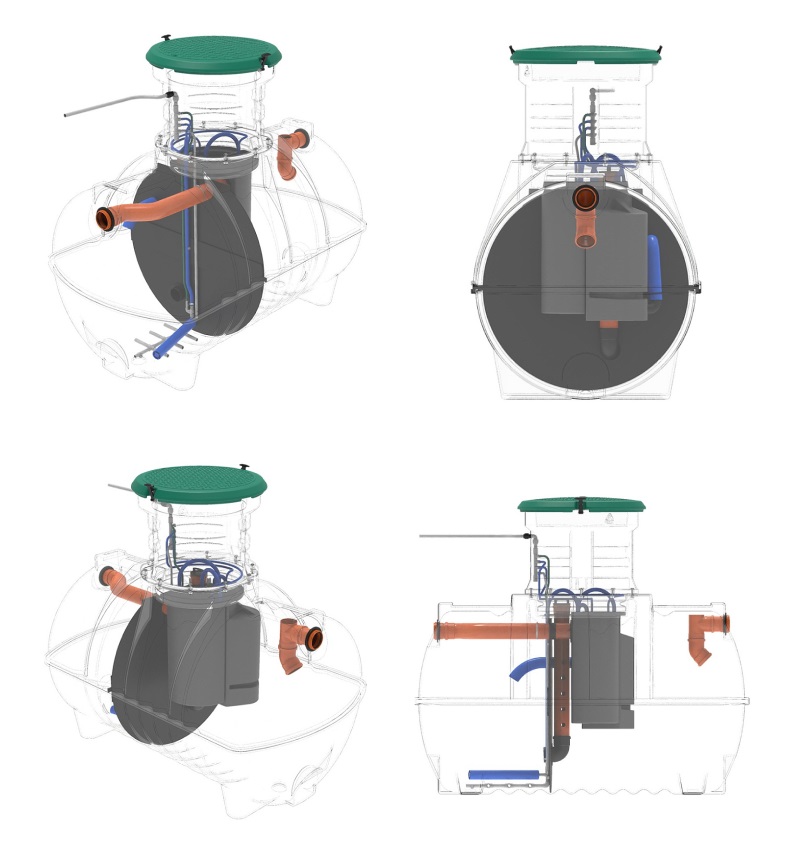 Септик Rostok Ground 6 Pro с горловиной 600 мм - PR (с дренажным насосом) 3