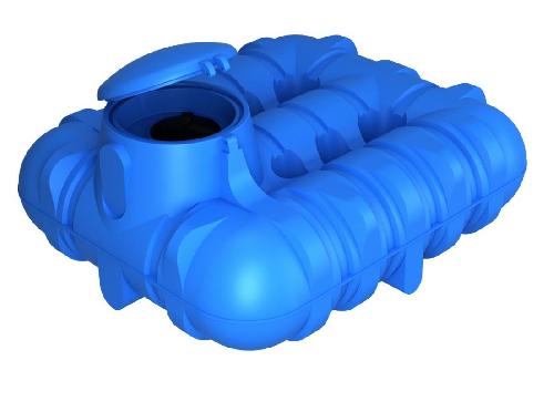 Пластиковая емкость ЭкоПром подземная R 3000 (Синий)