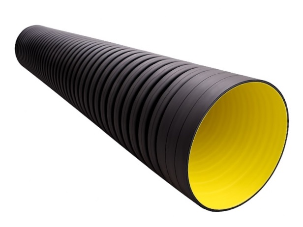 Труба ATL Pe SN8  466/400 6м с раструбом с упл. кольцом 0