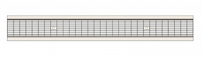 Решетка водоприемная Gidrolica Standart РВ-10.13,6.100-ячеистая стальная оцинк., кл. В125 (501)