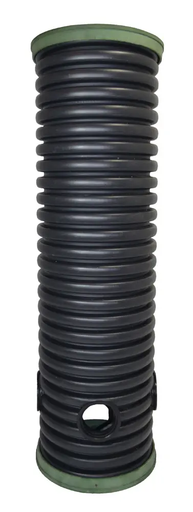 Дренажный колодец d400 h4500 с черной крышкой (отводы 160 мм)