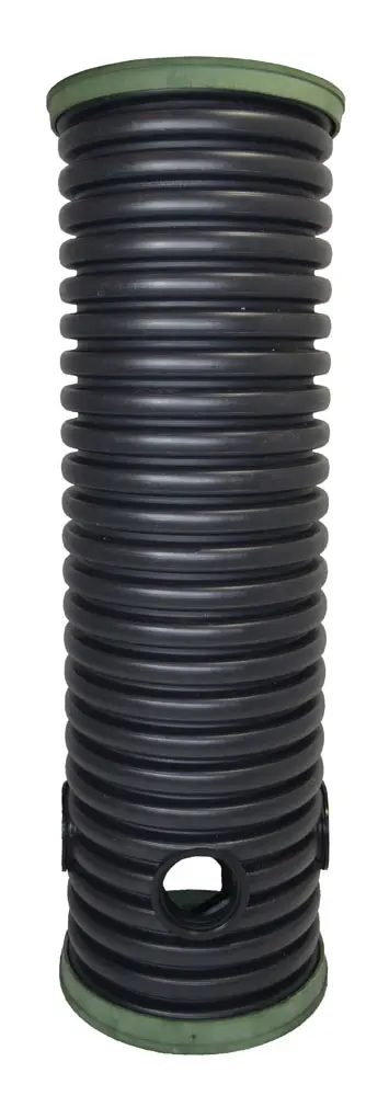 Дренажный колодец d400 h4000 с черной крышкой (отводы 110 мм)
